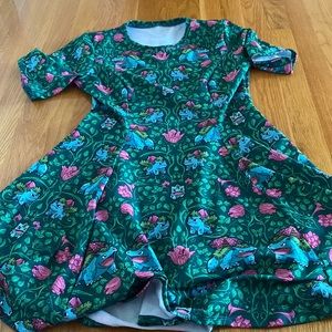 Black milk bulbasaur skater dress